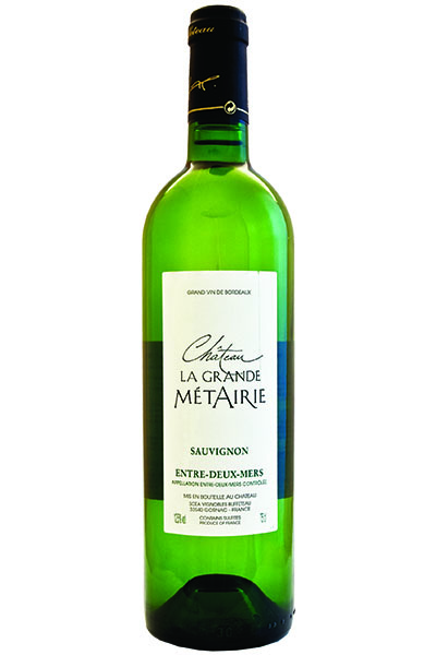 Sauvignon Blanc, Chateau La Grande Metairie, Entre-Deux-Mers, Bordeaux Blanc, Bordeaux, France, 2023