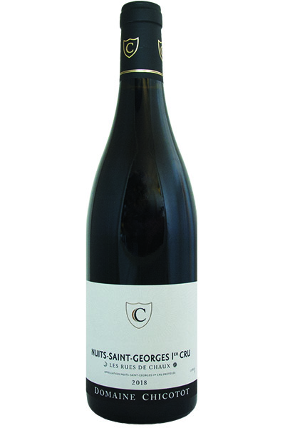 Nuits St Georges Les Rues de Chaux 1er cru, Domaine Chicotot, Cote de Nuits, Burgundy, France, 2018