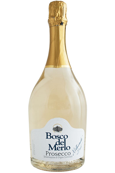 Prosecco Spumante Brut, Millesimato, Bosco del Merlo, Friuli-Venezia Giulia, Italy, 2023