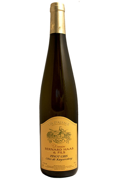 Pinot Gris, Bernard Haas & Fils, Cotes de Kaysersberg, Alsace, France, 2022